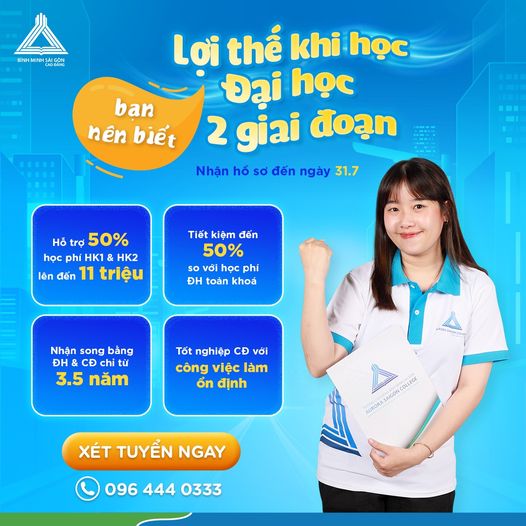 LỢI THẾ KHI HỌC ĐẠI HỌC 2 GIAI ĐOẠN BẠN NÊN BIẾT