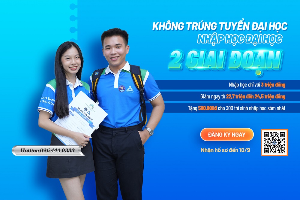 KHÔNG TRÚNG TUYỂN ĐẠI HỌC – THÍ SINH NHẬP HỌC ĐẠI HỌC 2 GIAI ĐOẠN