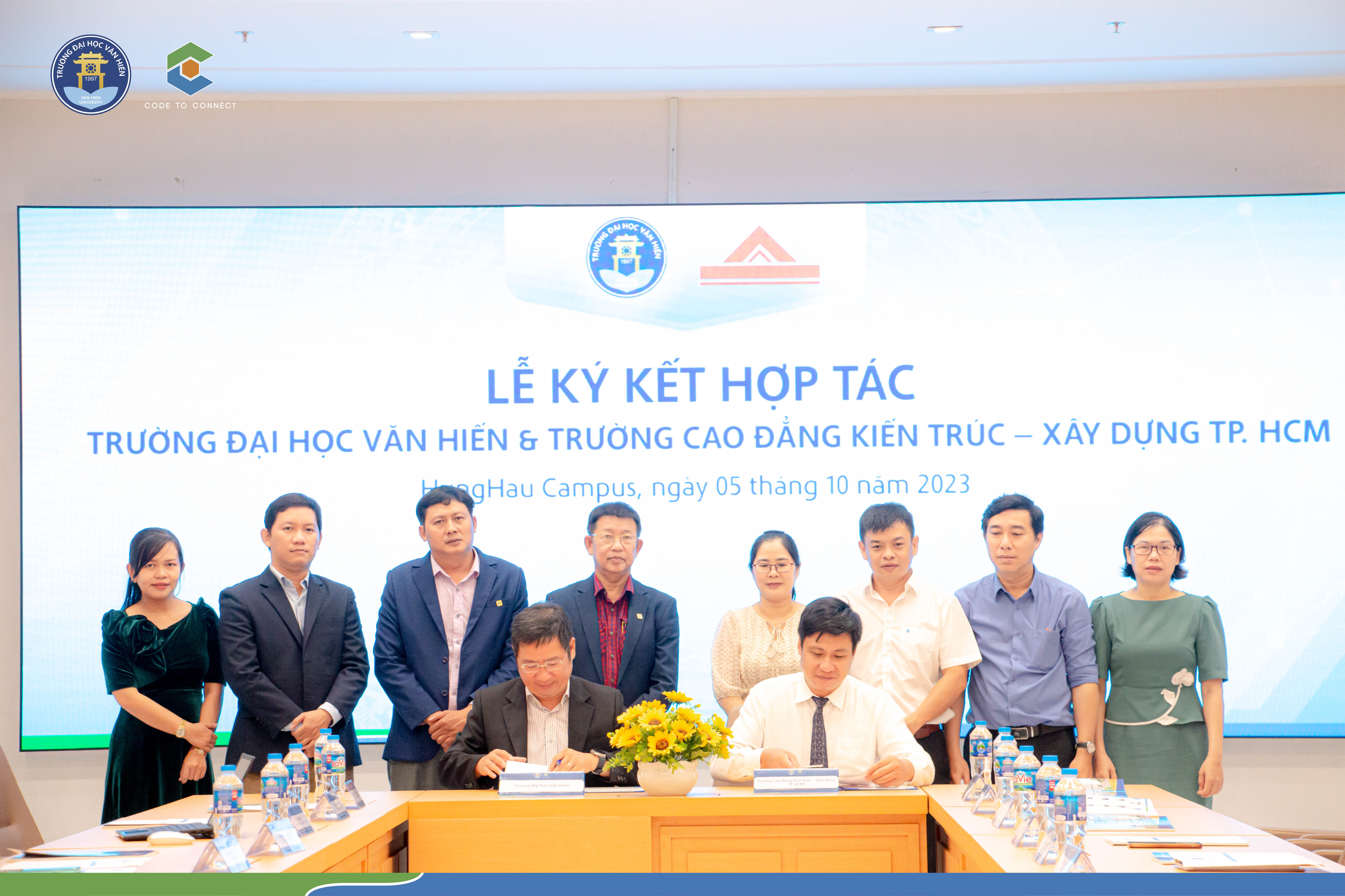 KÝ KẾT HỢP TÁC GIỮA TRƯỜNG ĐẠI HỌC VĂN HIẾN & TRƯỜNG CAO ĐẲNG KIẾN TRÚC - XÂY DỰNG TP.HCM