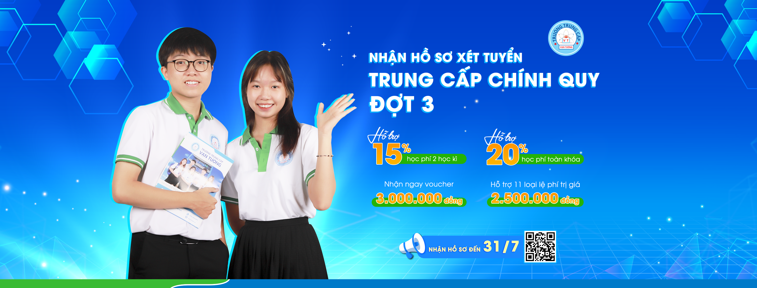 TRƯỜNG TRUNG CẤP VẠN TƯỜNG TUYỂN SINH ĐỢT 3 NĂM 2023